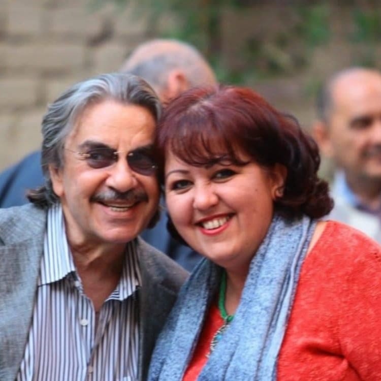 الفنان فهمي القيسي و الفنانة و الصحفية ريا عاصي